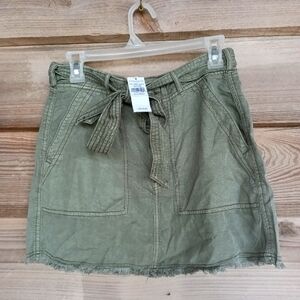 American Eagle Outfitters Olive Mini Skirt